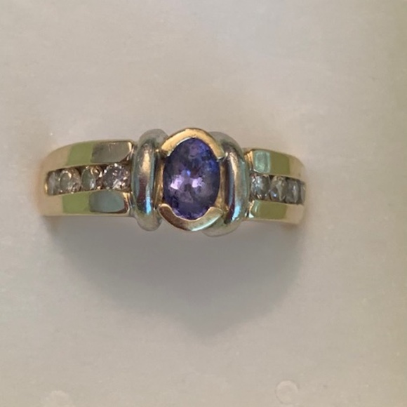 Jewelry - 14K Gold ASR Tanzanite Ring with Diamonds